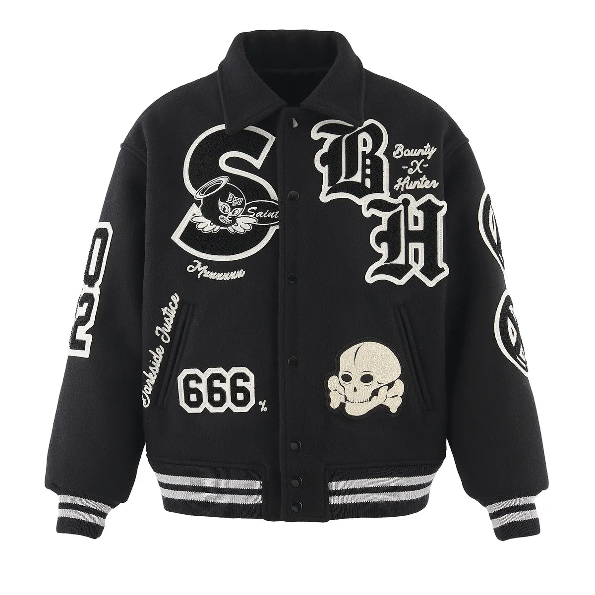 SAINT M×××××× (セントマイケル) / × BOUNTY HUNTER BH_VARSITY JKT