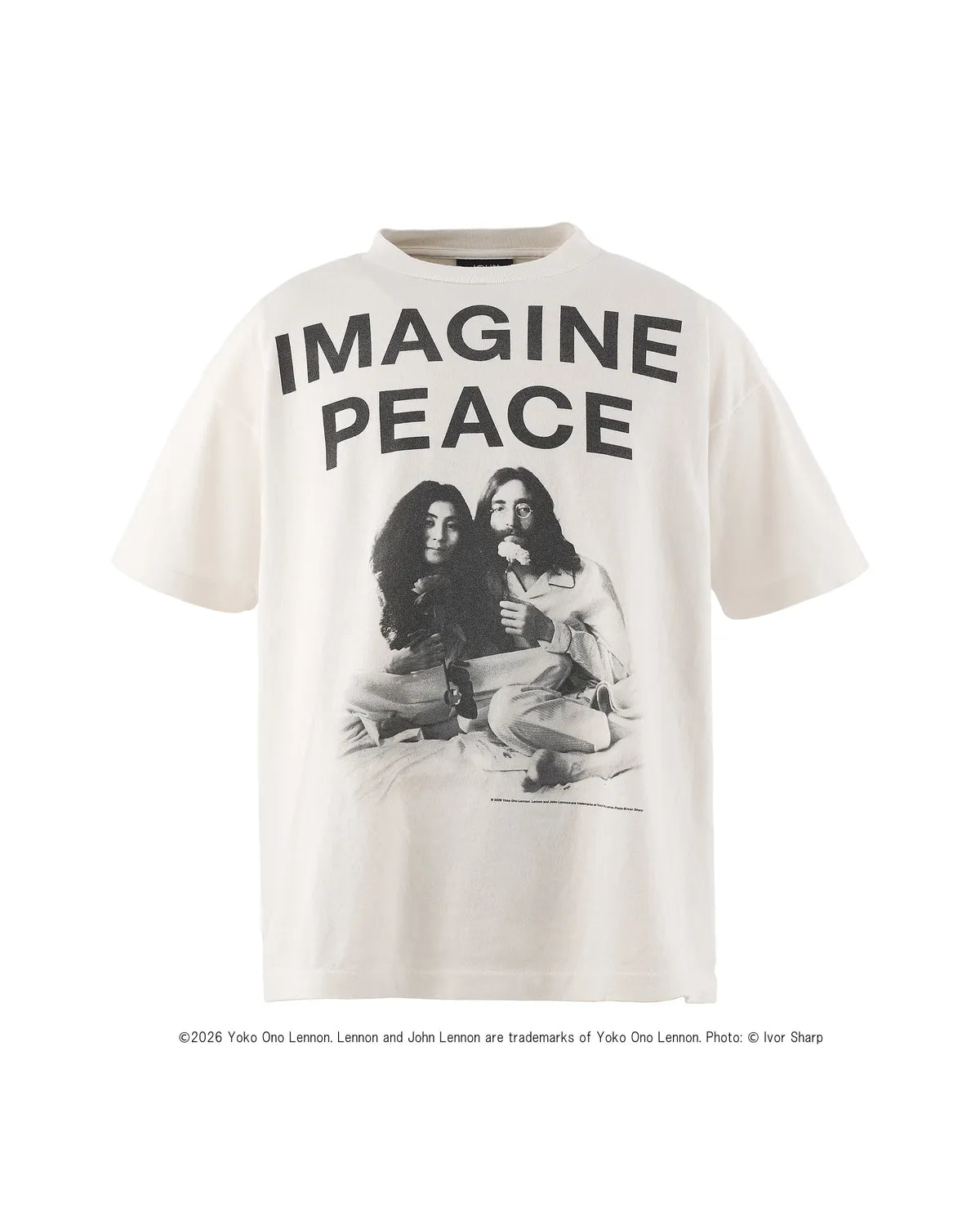 ©︎SAINT Mxxxxxx × JOHN LENNON の JL_SS T-SHIRT / IMAGINE PEACE (SM-MK8-0000-C27)