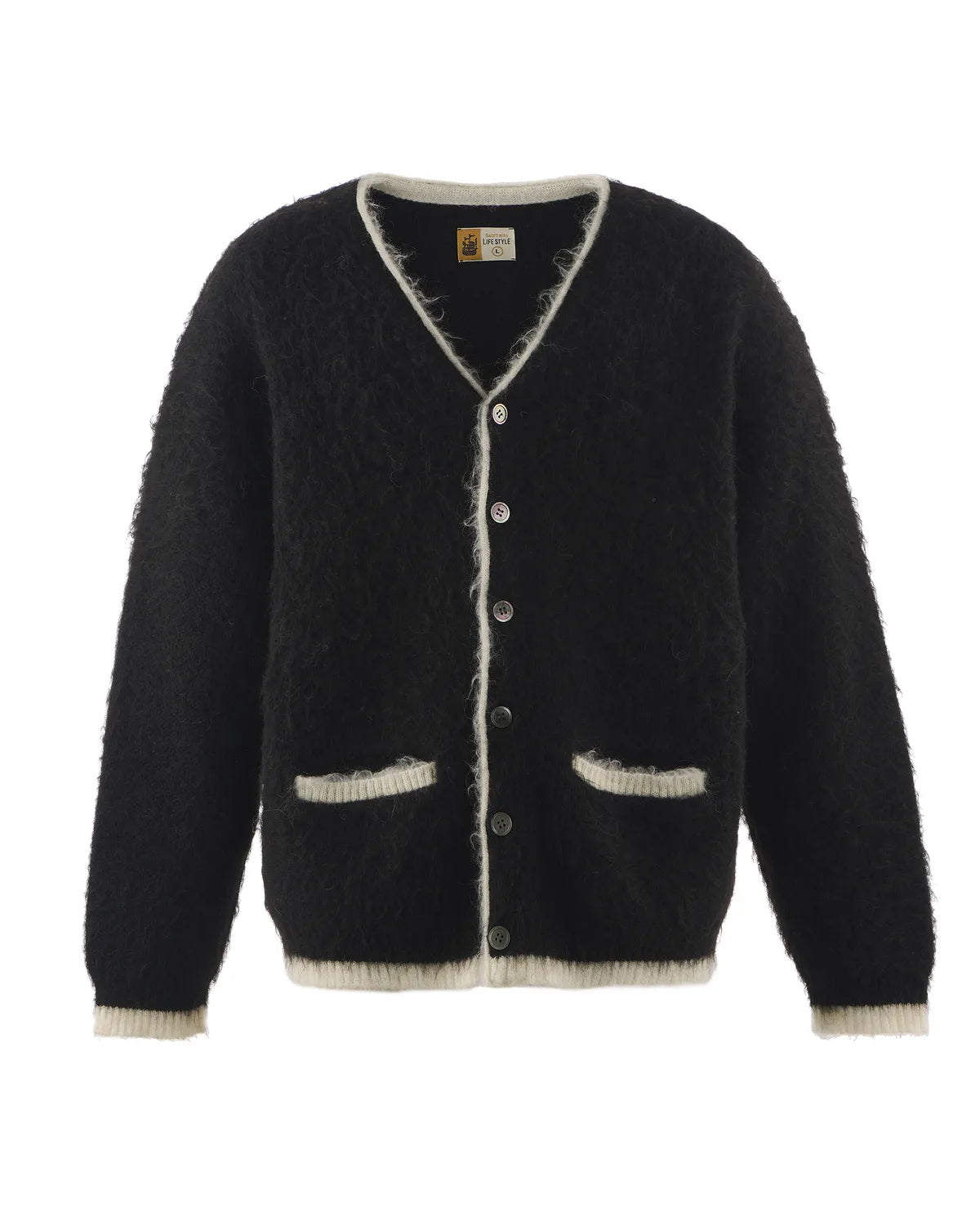 ©︎SAINT Mxxxxxx の KNIT CARDIGAN -TRIM (SM-HR1-0000-070)