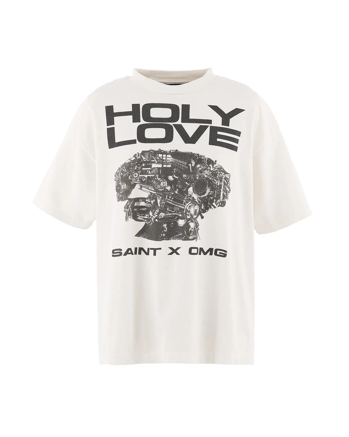 ©︎SAINT Mxxxxxx × KOSUKE KAWAMURA の KK_SS T-SHIRT / HOLY LOVE (SM-MK8-0000-C08)
