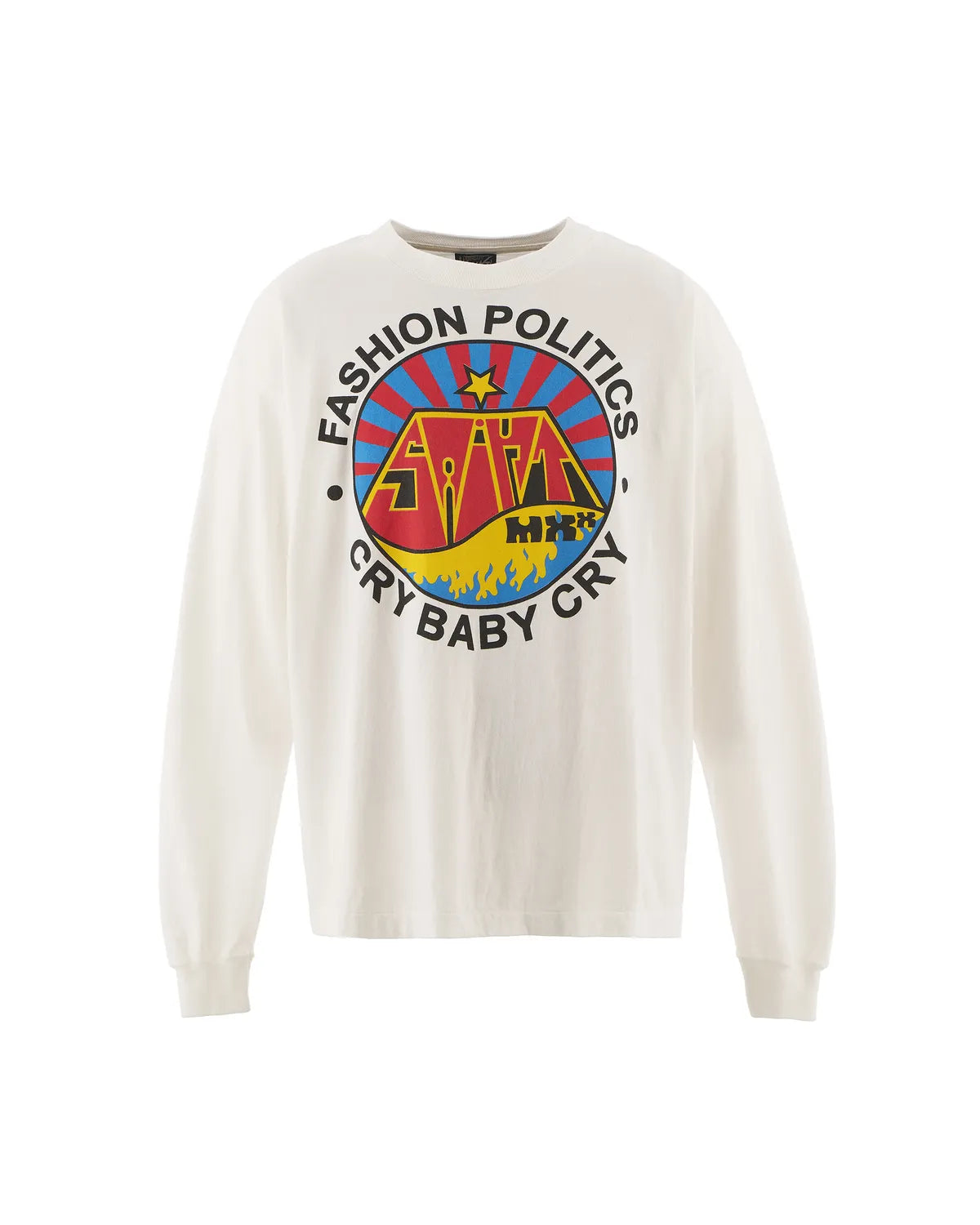 ©︎SAINT Mxxxxxx の LS TEE_FASHION POLITICS (SM-HR1-0000-034)