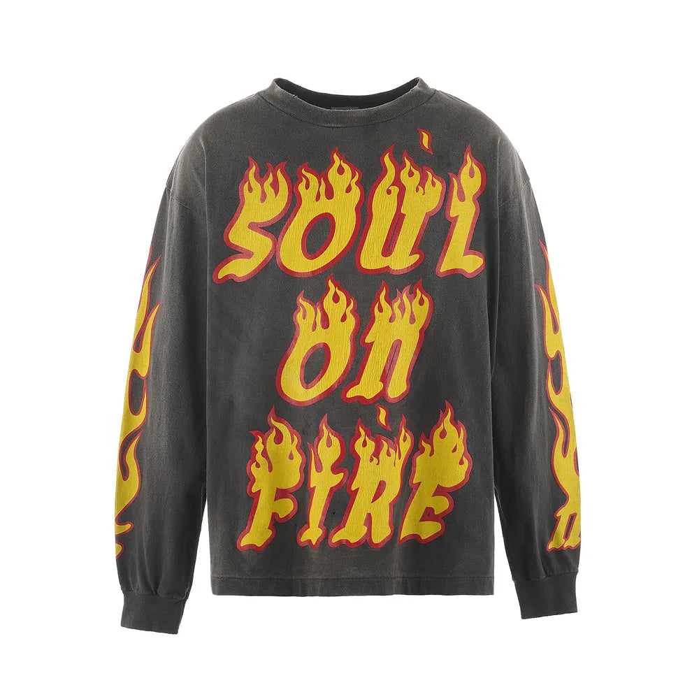 ©︎SAINT Mxxxxxx の LS TEE/SOUL ON FIRE (SM-YS1-0000-012)