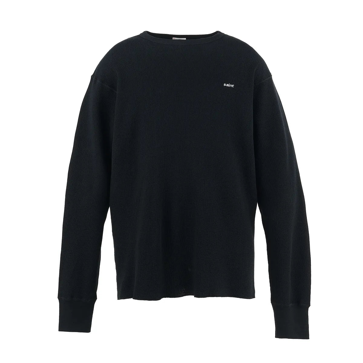HOLLYWOOD SAINT 長袖カットソー XL 　黒 SAINT M×××××× (セントマイケル) / LS THARMAL TEE_THARMAL