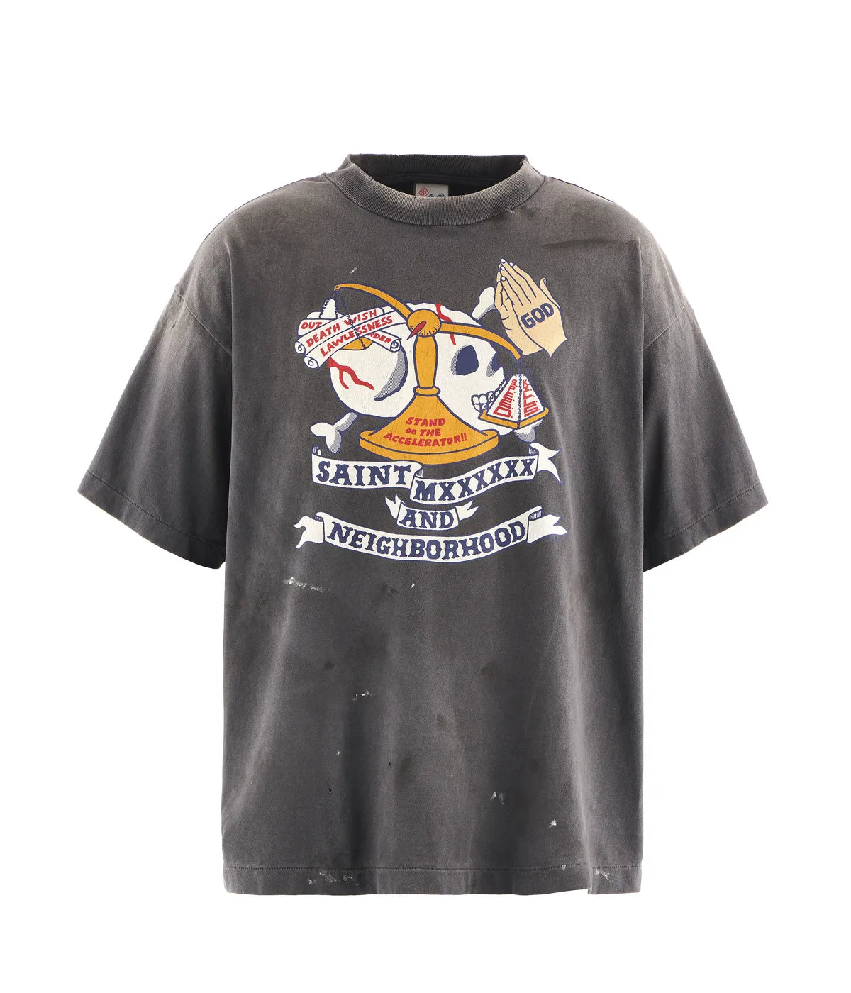 ©︎SAINT Mxxxxxx × NEIGHBORHOOD の NH_SS TEE / STHD.PRAY (SM-HR8-0000-C68)