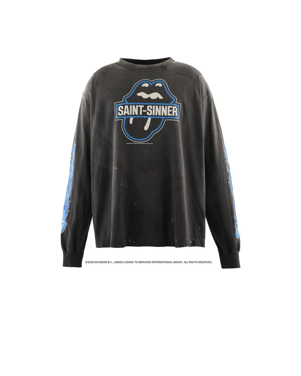 SAINT Mxxxxxx  ROLLING SONES の TRS_LS T-SHIRT/FIRE (SM-MK1-0000-C44)