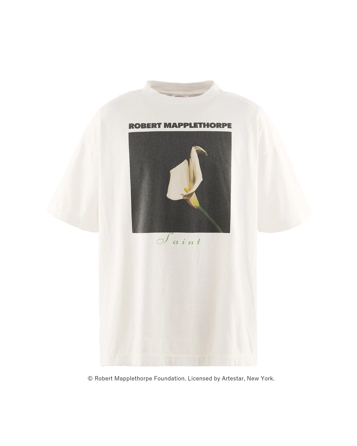 ©︎SAINT Mxxxxxx × Robert Mapplethorpe の MT_SS TEE / Calla Lily (SM-MK1-0000-C08)