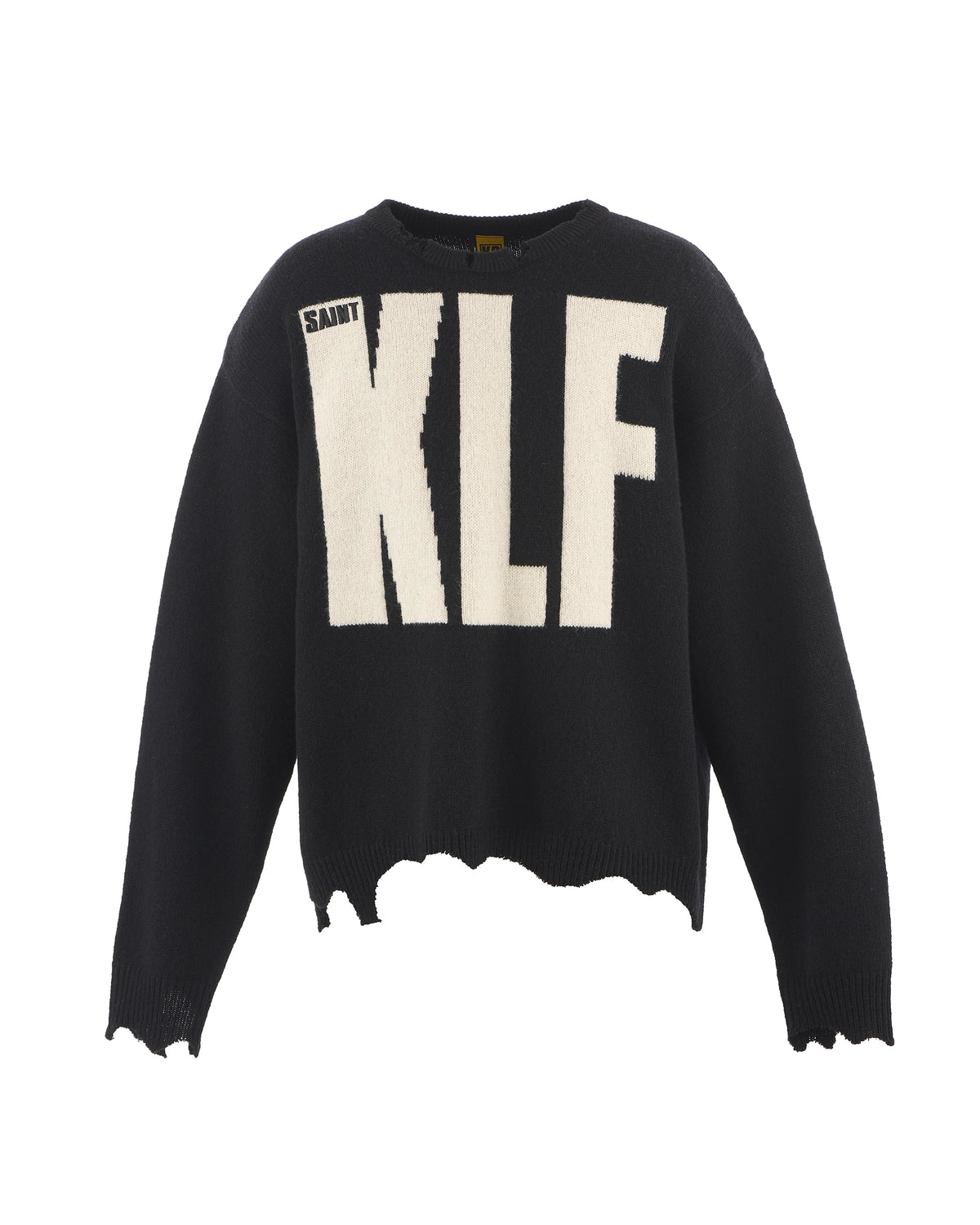 ©︎SAINT Mxxxxxx × The KLF の KLF_CREW NECK KNIT / KLF (SM-HR1-0000-C08)