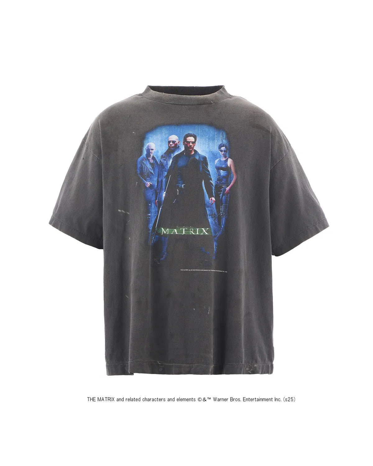 ©︎SAINT Mxxxxxx × The Matrix の MTRX_SS TEE_THE MATRIX GREEN LOGO (SM-HR1-0000-C42)