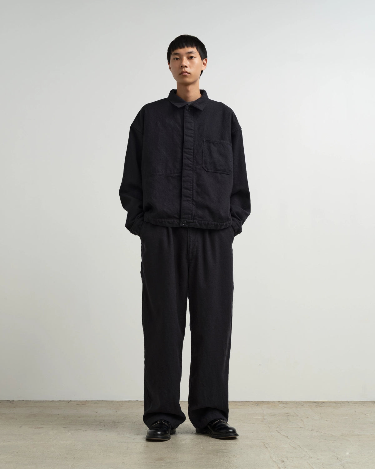 Graphpaper × SANMONT / SANMONT for Graphpaper Wool Twill Belted Pants (SANM263-40002)