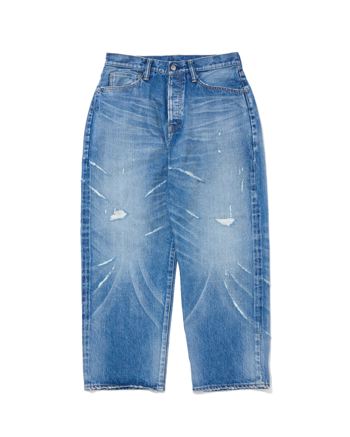 SEQUEL × FRAGMENT DAMEGE DENIM PANTS (SQ-25SS-PT-06)