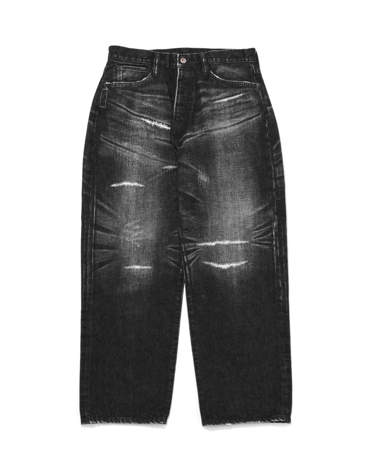 SEQUEL × FRAGMENT の DAMEGE DENIM PANTS  (SQ-26SS-PT-07)