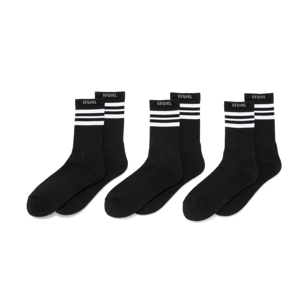 SEQUEL の SOCKS - 3PIECE 1PACK (SQ-24AW-SO-01)