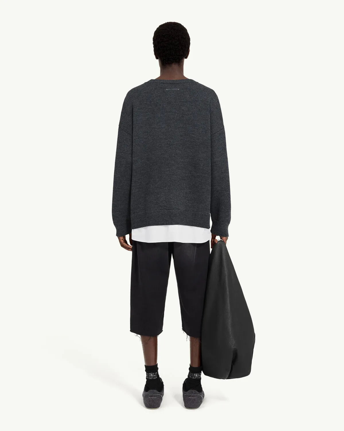 MM6 / ツーインワン バーシティ ニットセーター (SH0HL0039M13206)