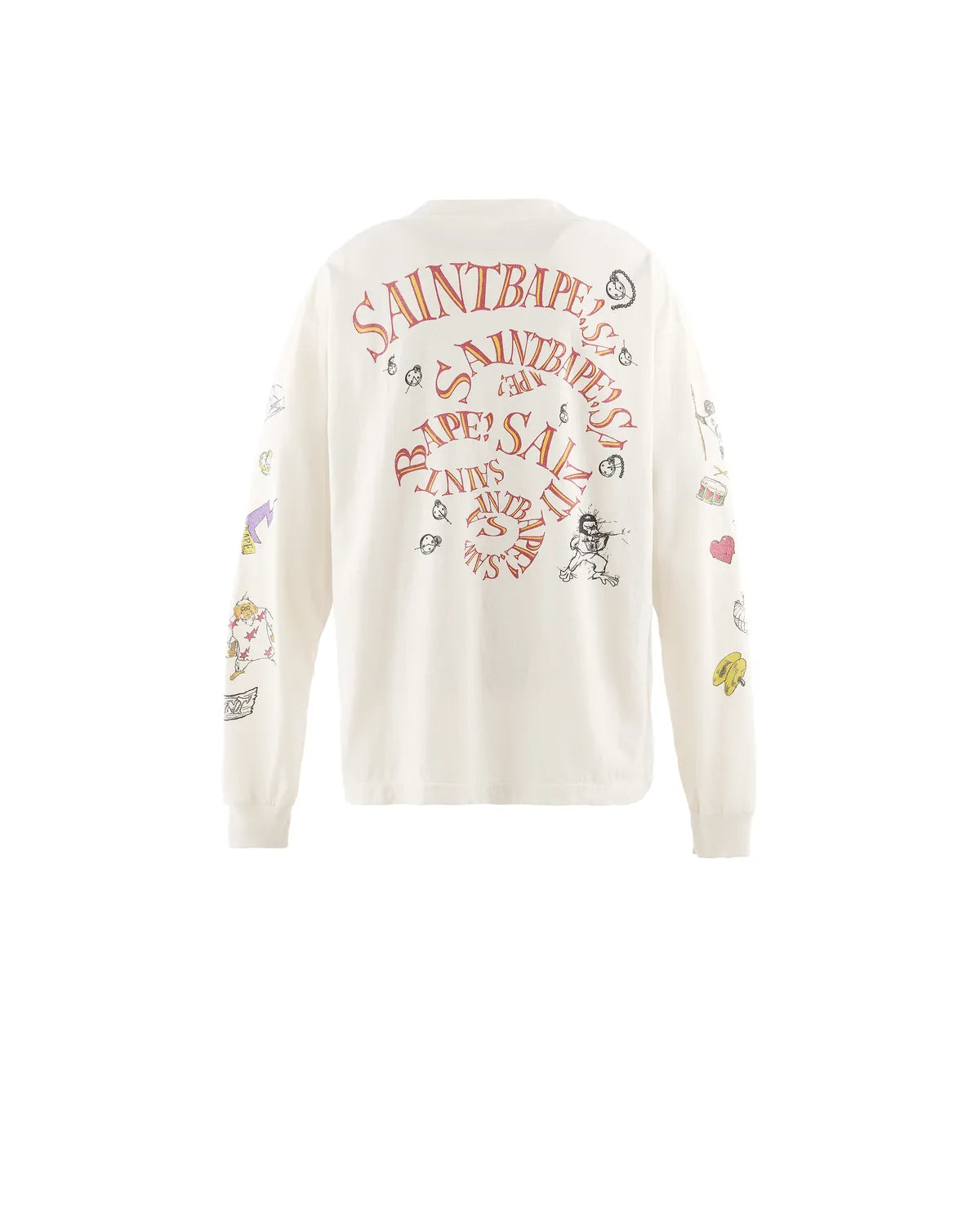 SAINT Mxxxxxx × A BATHING APE / BAPE_LS T-SHIRT/RUNNING (SM-MK1-0000-C38)