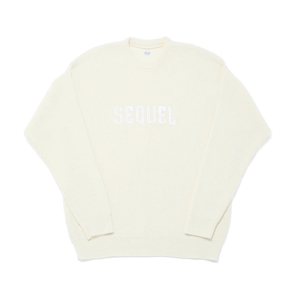 SEQUEL / LOW GAUGE CREW NECK KNIT (SQ-24AW-KN-03)