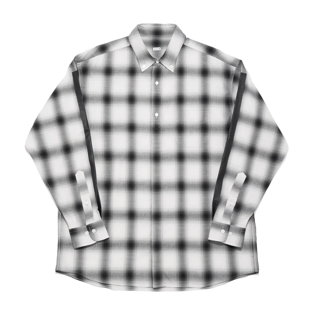 SEQUEL / OMBRE CHECK BIG SIZE SHIRT (SQ-24SS-SH-01)