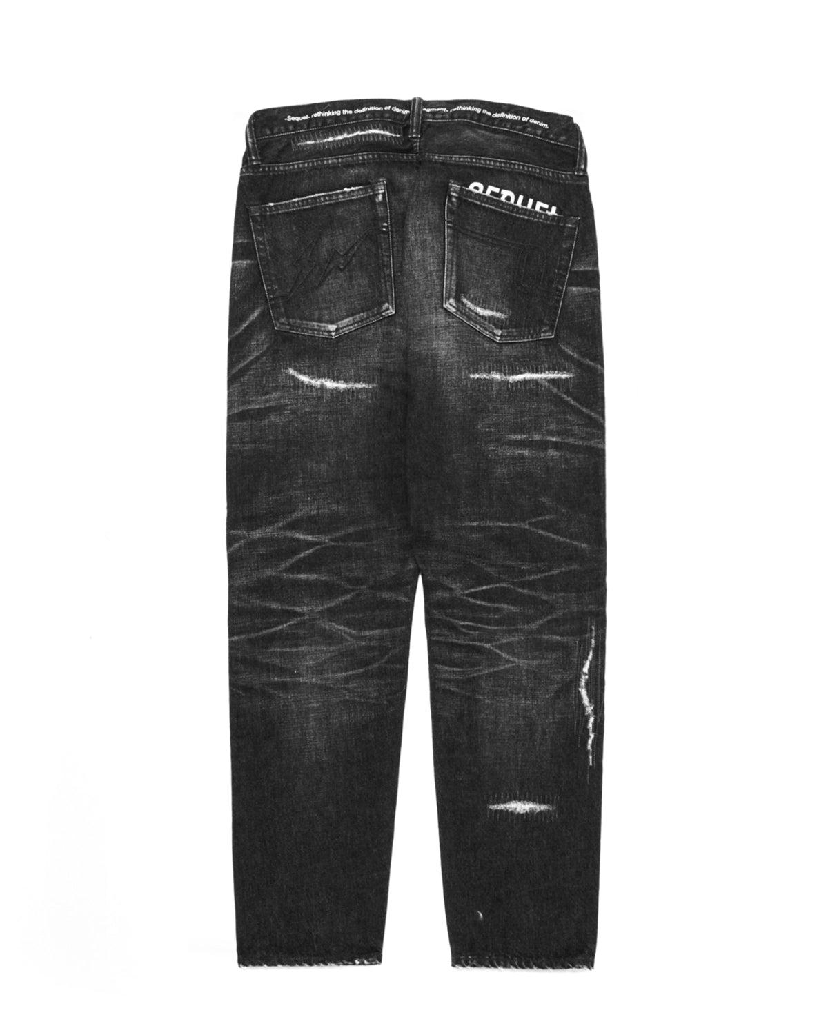 SEQUEL × FRAGMENT / DAMEGE DENIM PANTS (SQ-26SS-PT-08)
