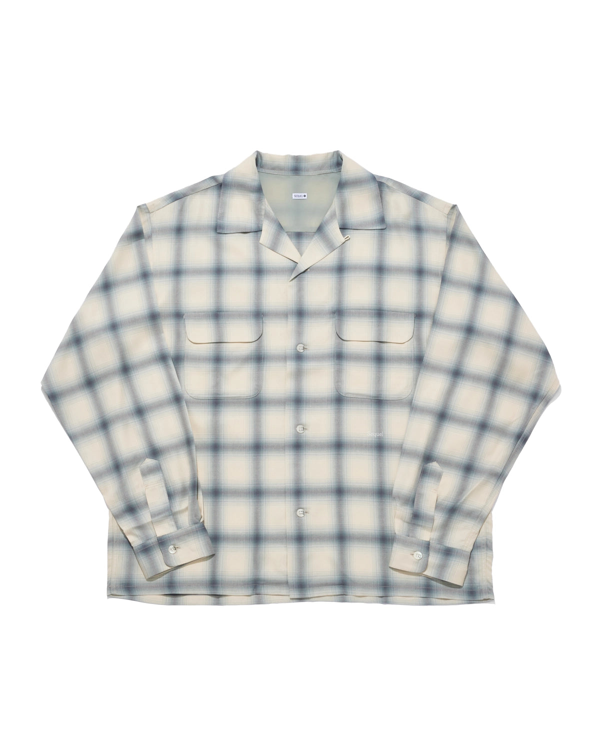 SEQUEL / OMBRE CHECK LONG SLEEBE SHIRT (SQ-26SS-SH-02)