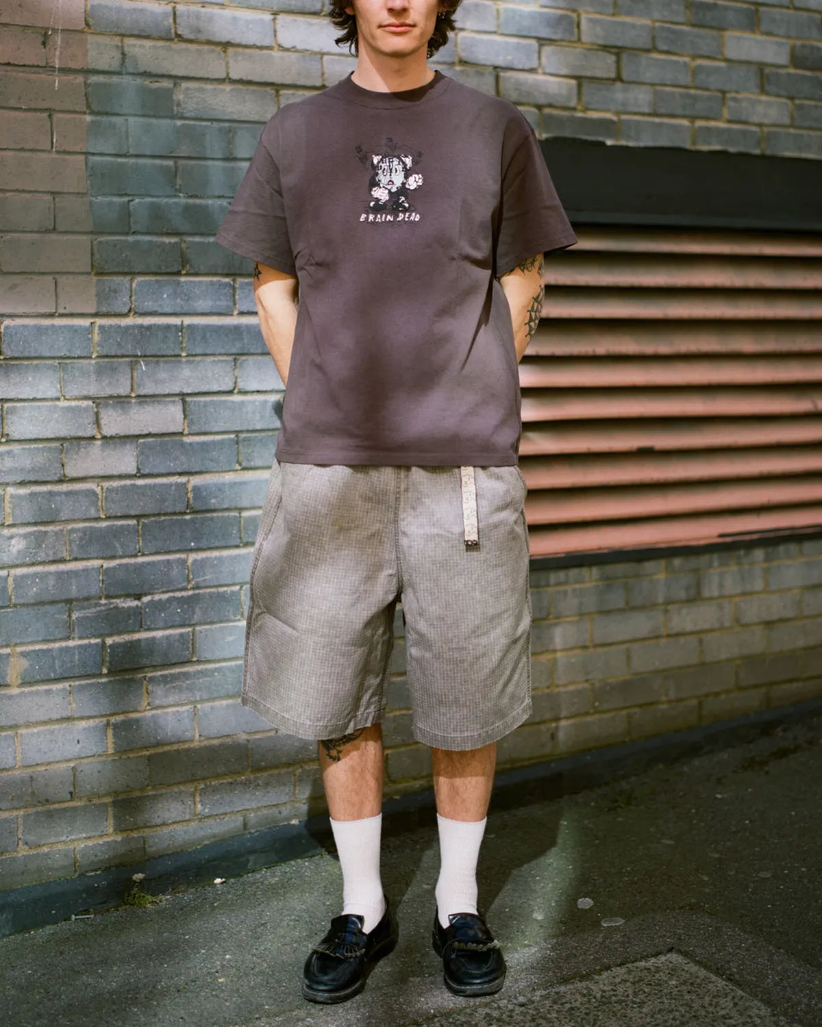 BRAIN DEAD / TIME IS NIGH T-SHIRT (T00005057SS26)