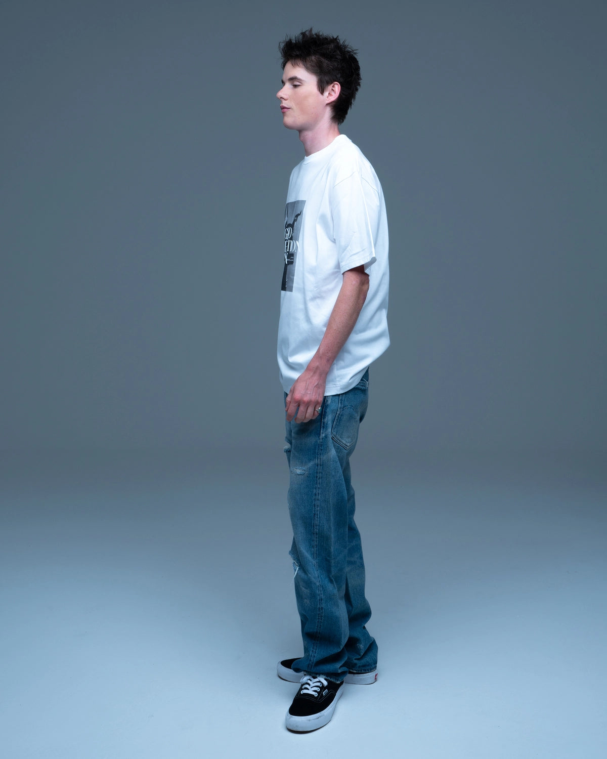 GOD SELECTION XXX / Doberman & Gun Logo Photo Tee (GX-S26-ST-16)