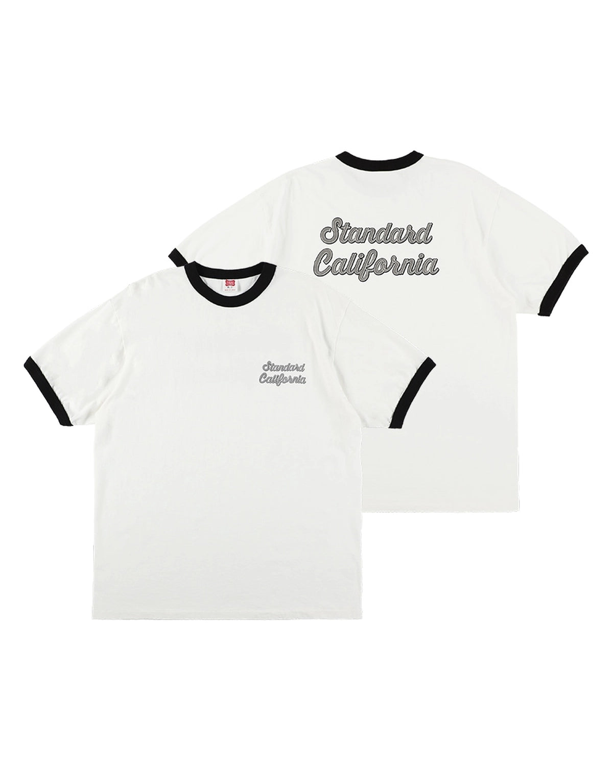 STANDARD CALIFORNIA の SD US Cotton Script Logo Ringer T (2000000372877)