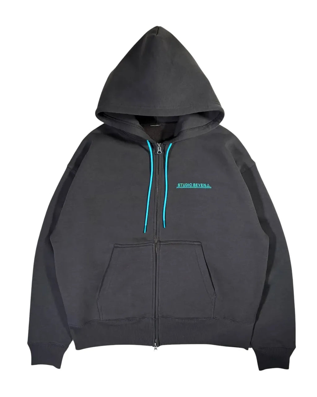 セフン　公式グッズ STUDIO SEVEN (スタジオ セブン) / BACK CAUTION LOGO ZIP HOODIE