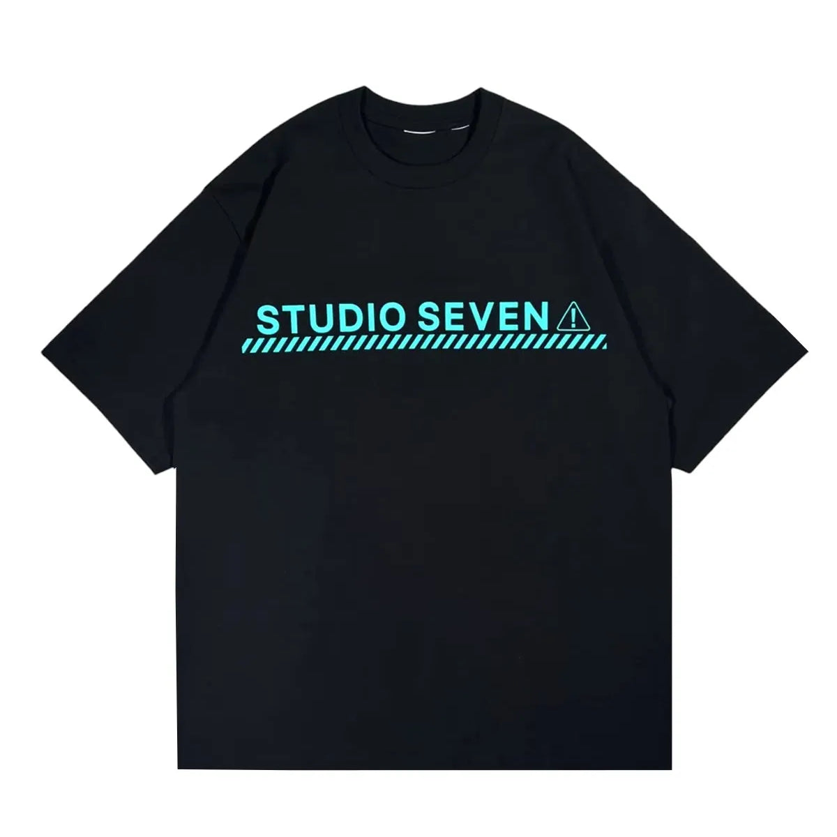 STUDIO SEVEN (スタジオ セブン) / MIRROR CAUTION LOGO T-SHIRT