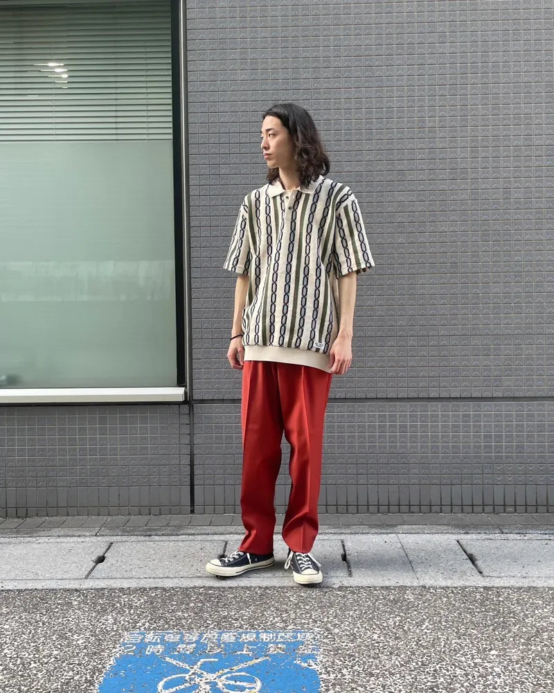 WACKO MARIA / KNIT POLO SHIRTS (24SS-WMK-KN20)　