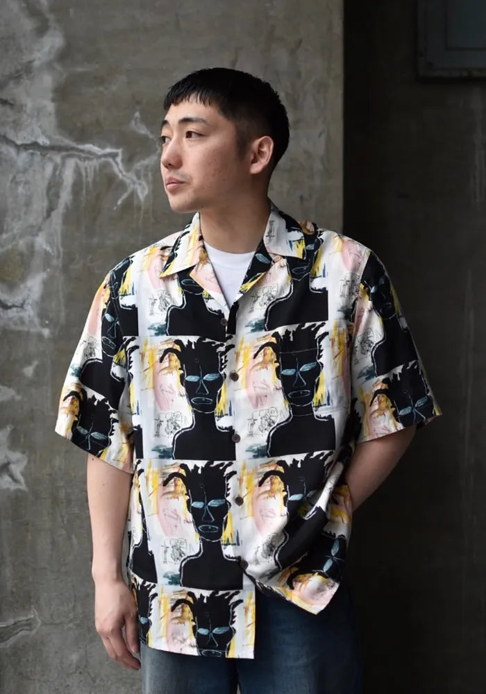 WACKO MARIA / JEAN-MICHEL BASQUIAT S/S HAWAIIAN SHIRT-TYPE-3 (BASQUIAT-WM-HI24)