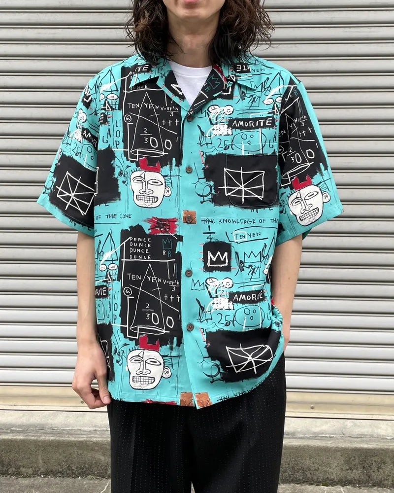 WACKO MARIA / JEAN-MICHEL BASQUIAT S/S HAWAIIAN SHIRT-TYPE-2 (BASQUIAT-WM-HI23)