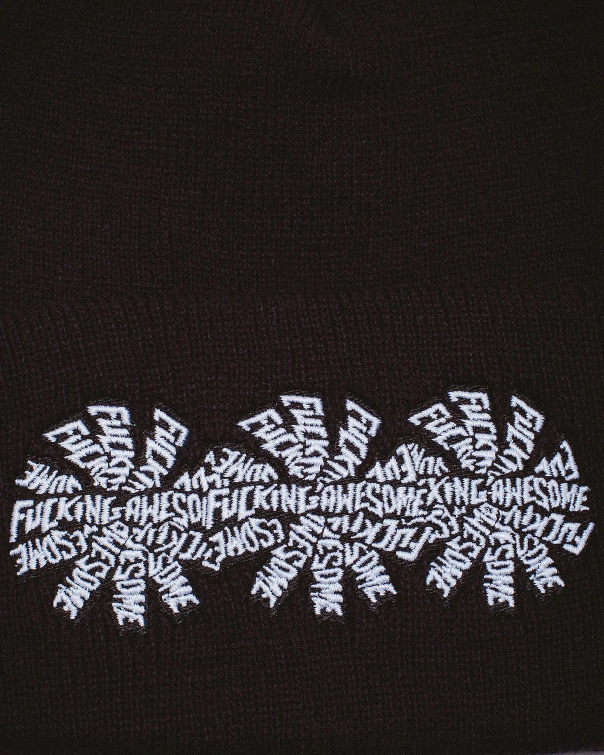 FUCKING AWESOME / Three Spiral Edge Stitch Beanie