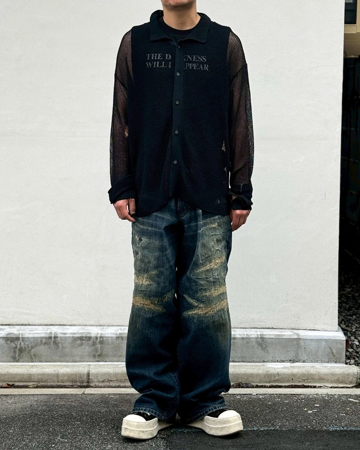 KAMIYA / Metallic Knit Shirt  (G16CD067)