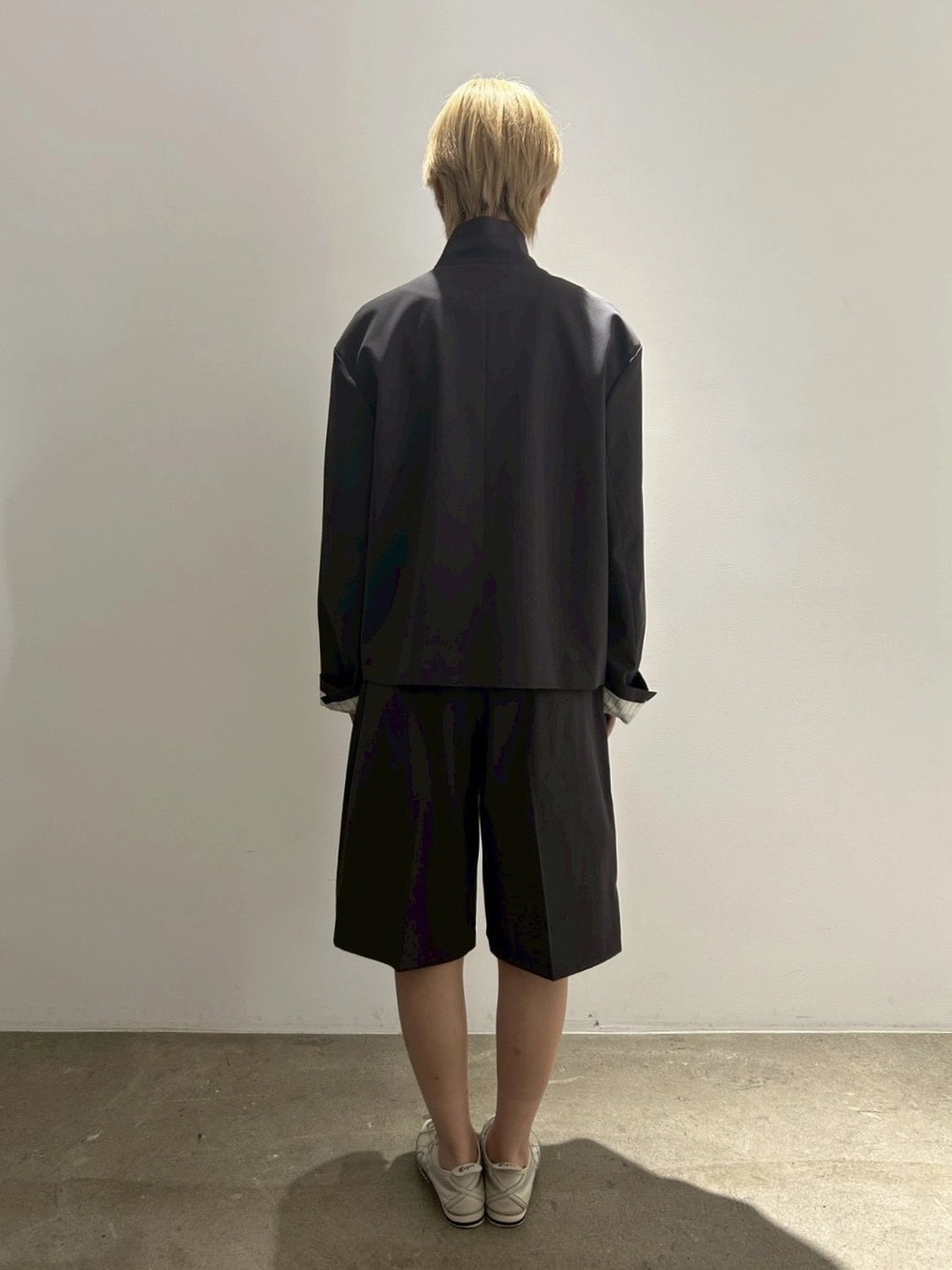 Graphpaper / Brushed Cotton Gabardine Stand Collar Jacket (GL261-20396)