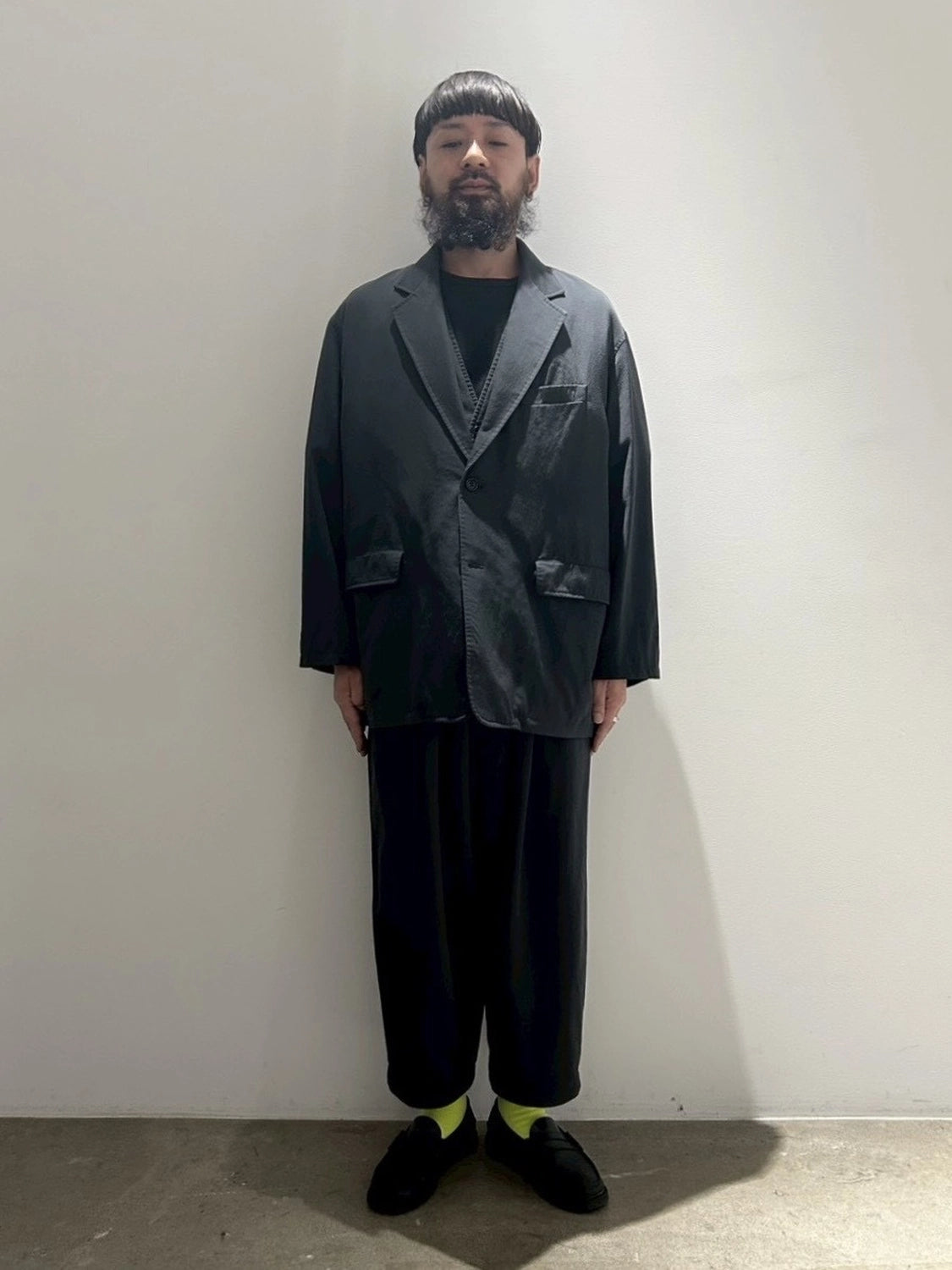Graphpaper / Fulled Wool Twill Oversized Jacket (GM261-20340)
