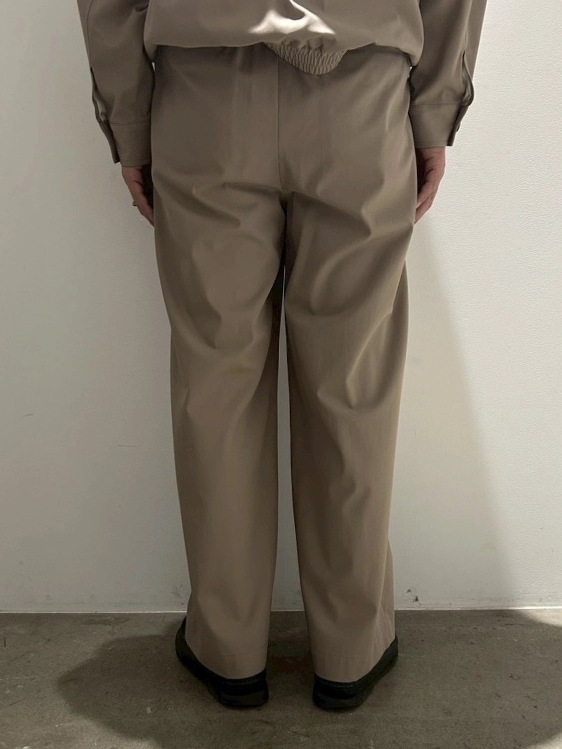 Graphpaper / Brushed Cotton Gabardine Wide Straight Pants (GM261-40395)
