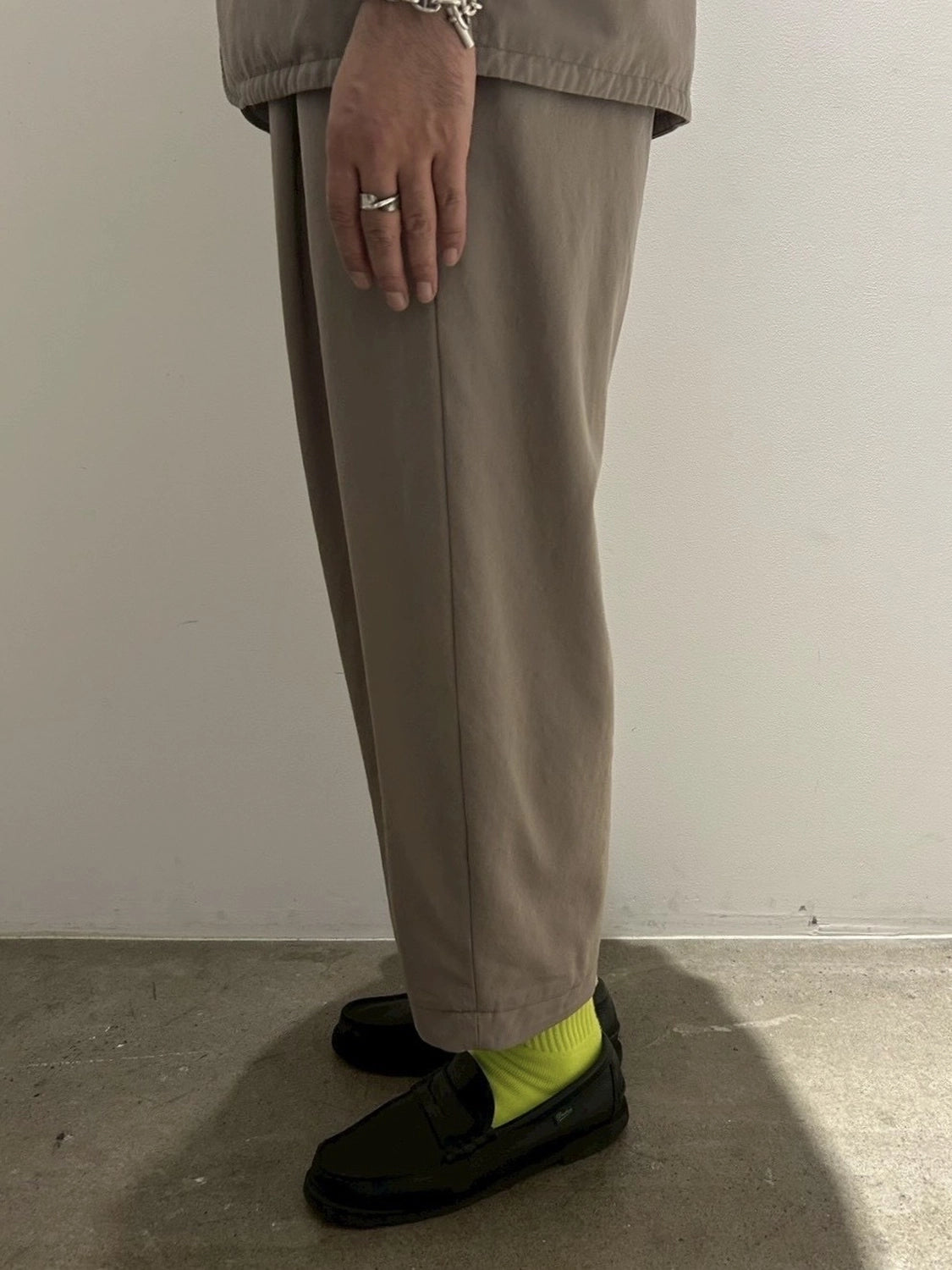 Graphpaper / Fulled Wool Twill Wide Easy Pants (GM261-40342)