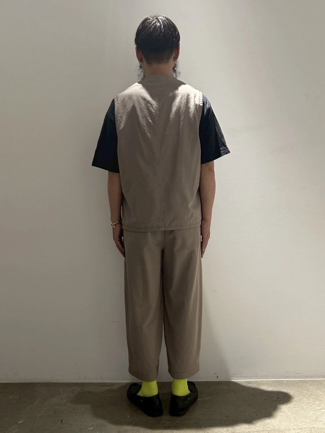 Graphpaper / Fulled Wool Twill Adjustable Vest (GM261-30341)