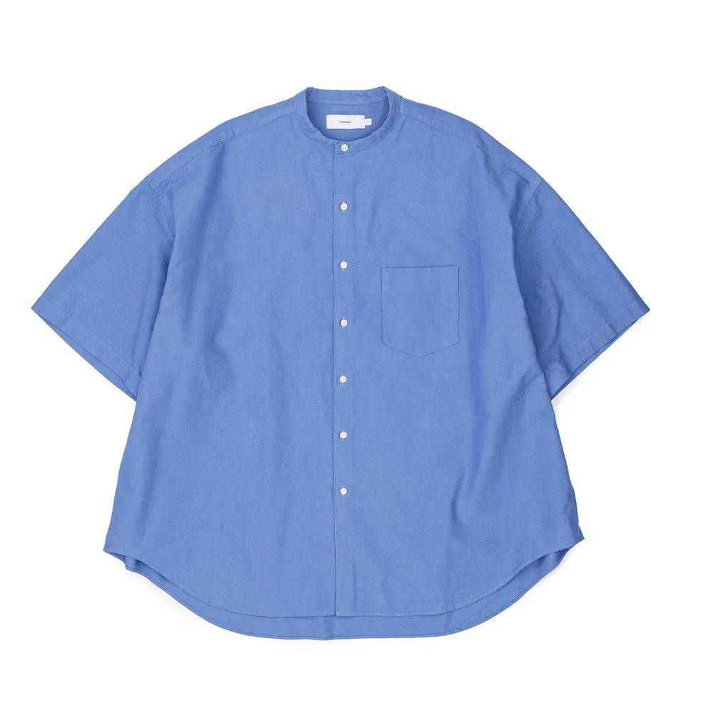 Graphpaper の Oxford S/S Oversized Band Collar Shirt (GM242-50022B)