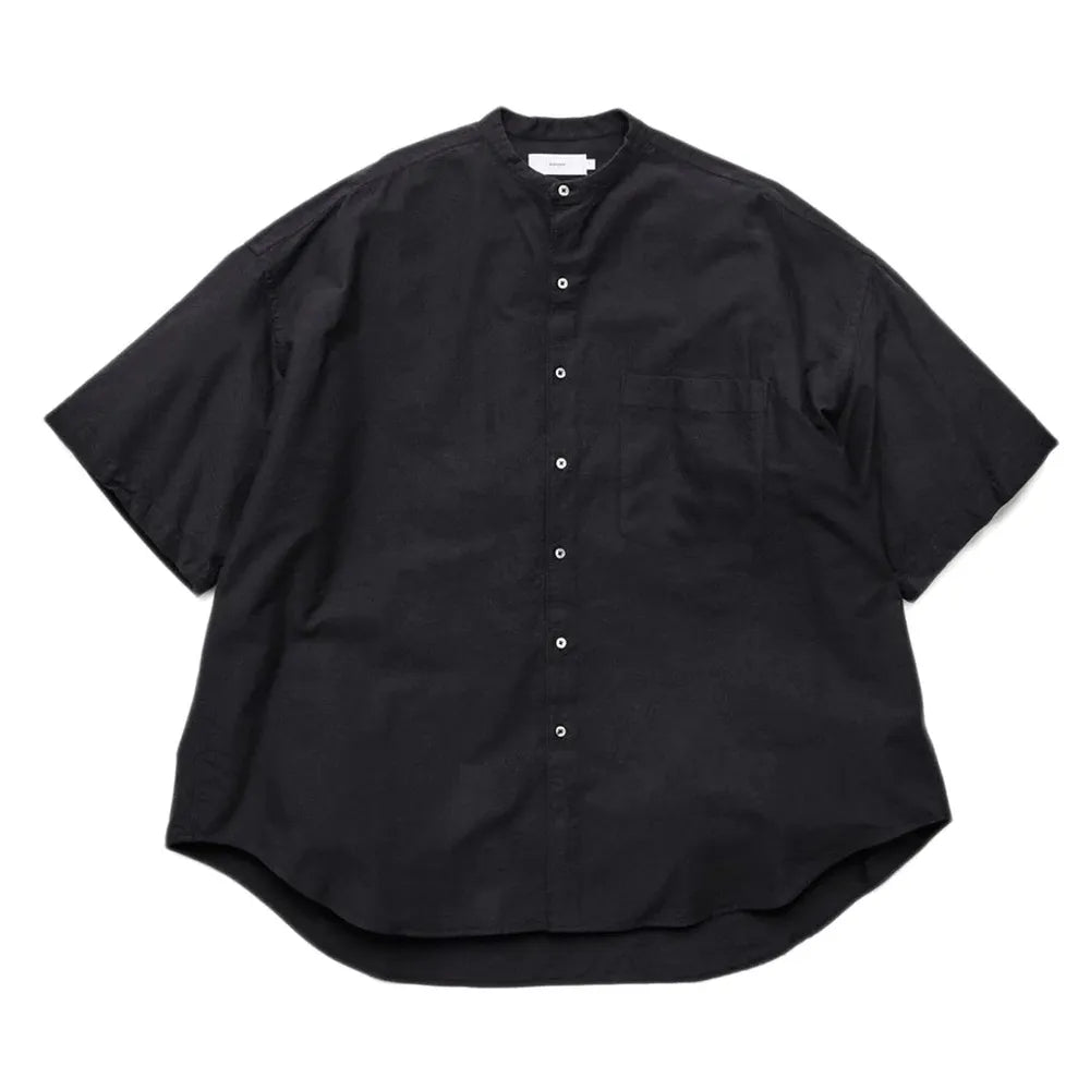Graphpaper / Oxford S/S Oversized Band Collar Shirt (GM242-50022B)