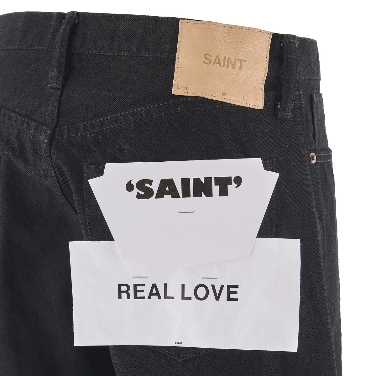 SAINT Mxxxxxx  / BLACK DENIM PANTS / STRAIGHT (SM-MK1-0000-070)