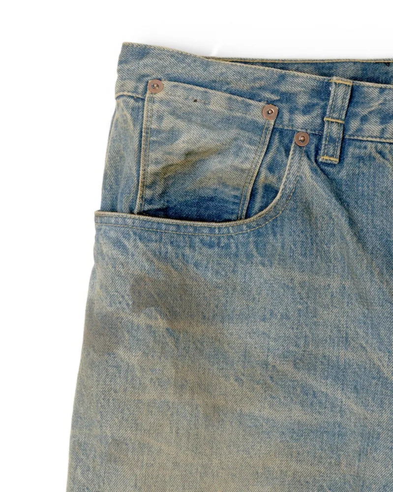 refomed / RIGHT HANDED DENIM PANTS "USED" (RERT-027U)