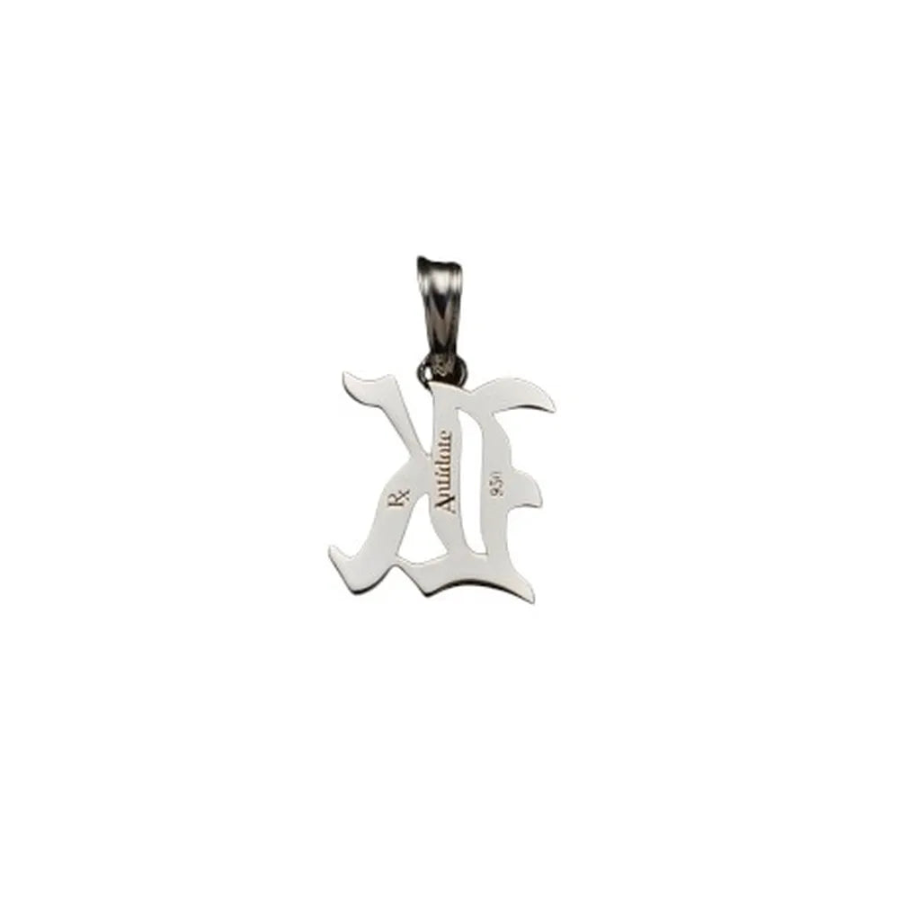 ANTIDOTE BUYERS CLUB / Engraved Initial Pendant (RX-919-1)