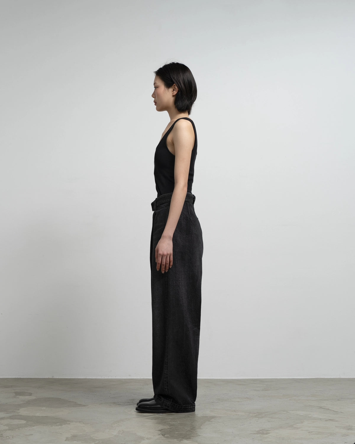 Graphpaper / Selvage Denim Belted Pants (GU263-40063DB)