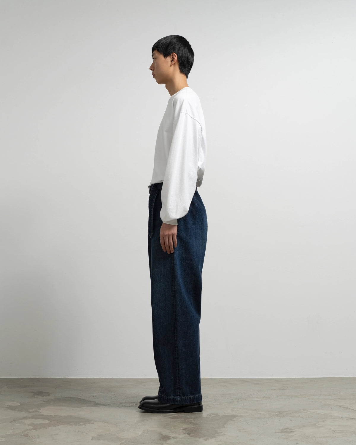 Graphpaper / Selvage Denim Belted Pants (GU263-40063DB)