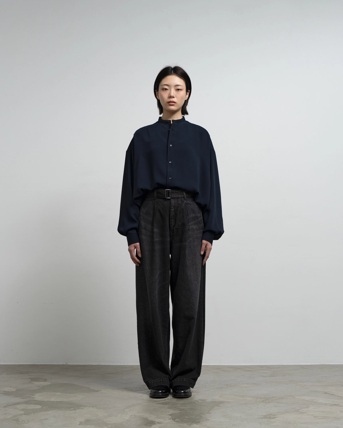 Graphpaper / Selvage Denim Belted Pants (GU263-40063DB)