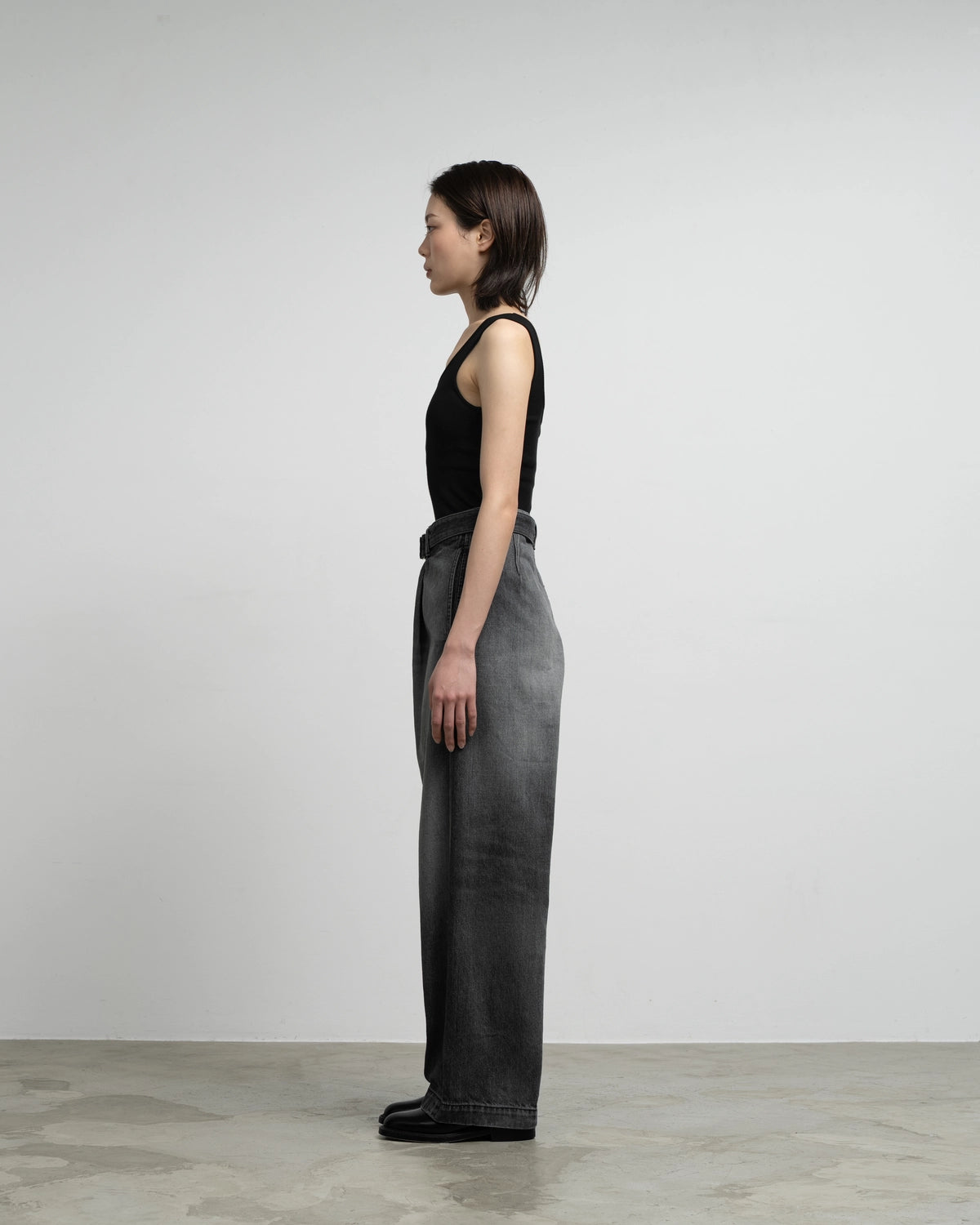 Graphpaper / Selvage Denim Belted Pants (GU263-40063LB)