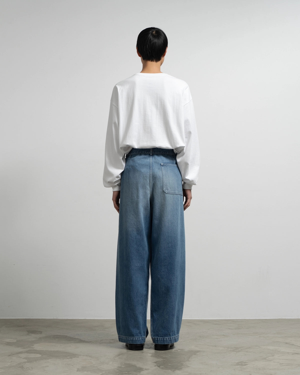 Graphpaper / Selvage Denim Belted Pants (GU263-40063LB)