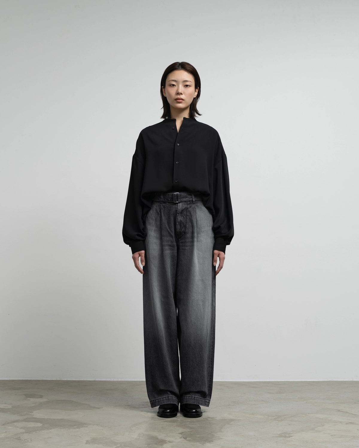 Graphpaper / Selvage Denim Belted Pants (GU263-40063LB)