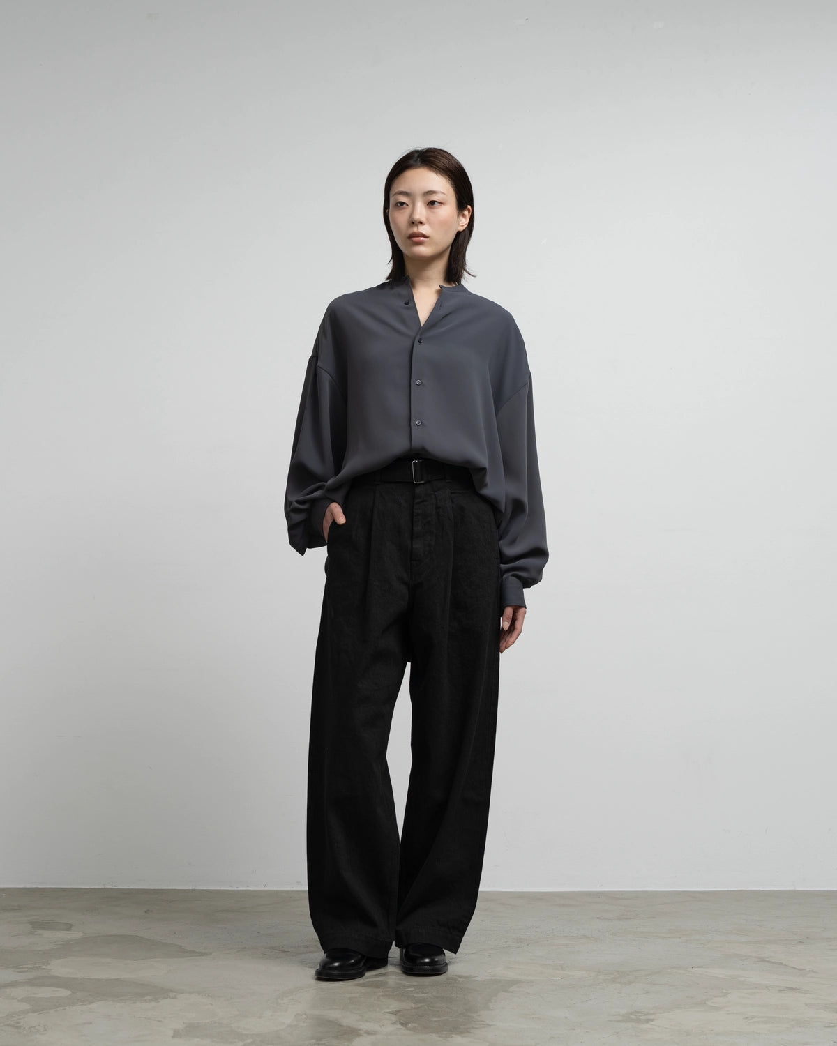 Graphpaper / Selvage Denim Belted Pants (GU263-40063RB)
