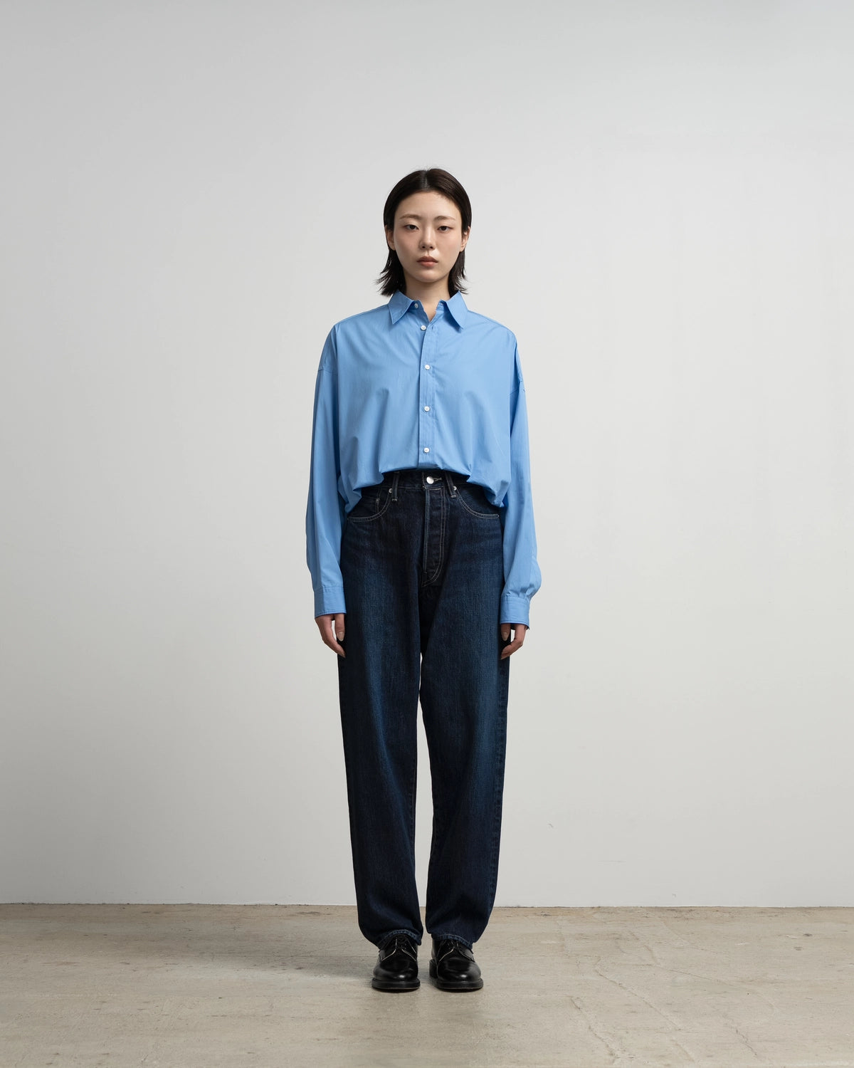 Graphpaper / Selvage Denim Five Pocket Tapered Pants (GU263-40058DB)